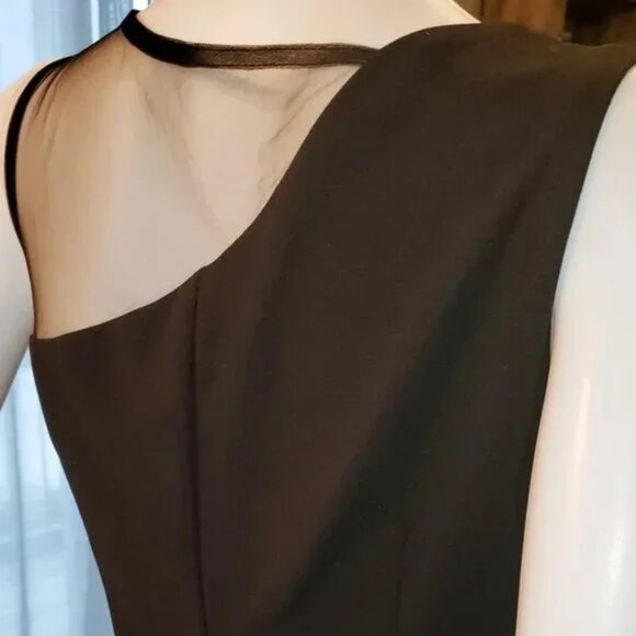 NWT black mesh cut-out mini beaded party cocktail prom dress Medium - Picture 3 of 9